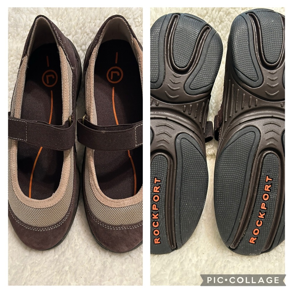 Rockport Brown and Tan Flats